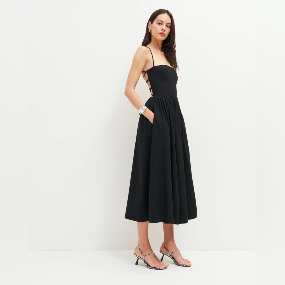 Reformation Kaede Poplin Dress